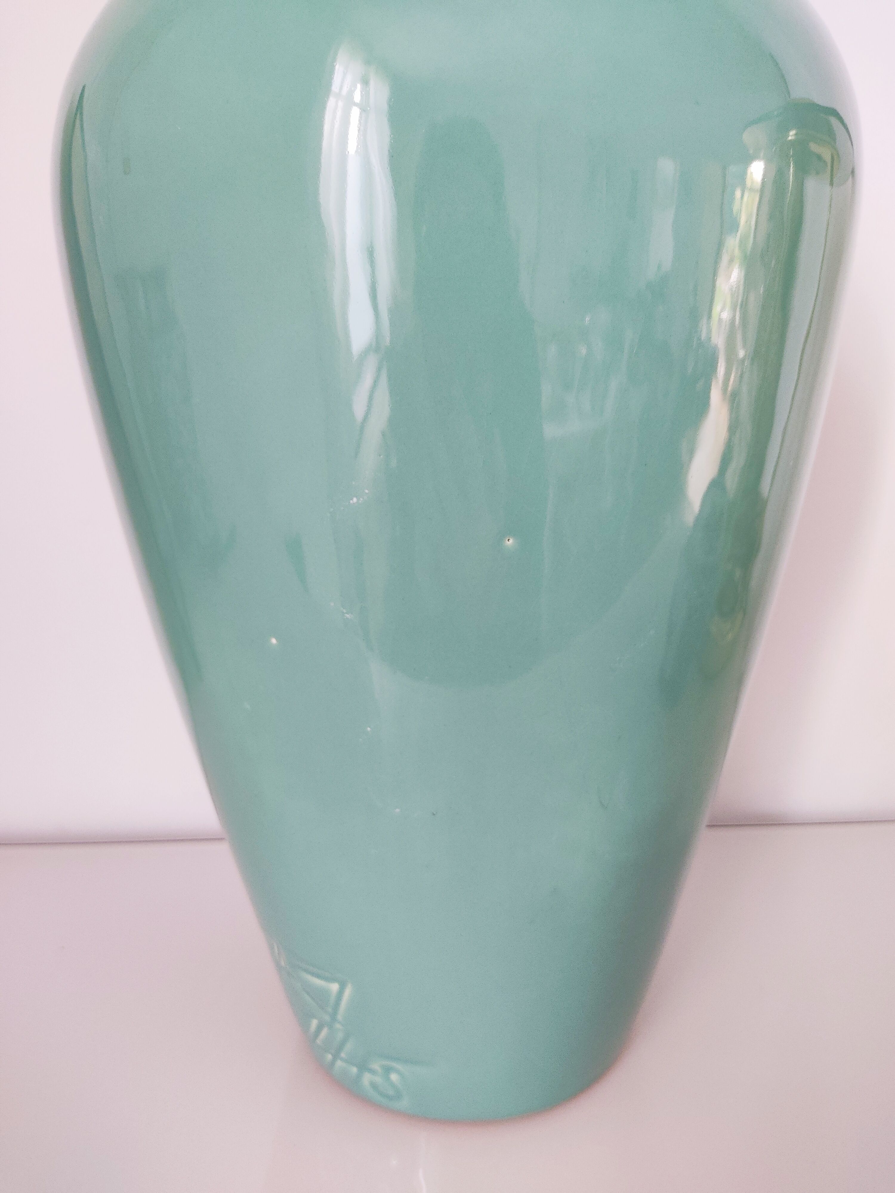 Vase Secla turquoise céramique portugaise