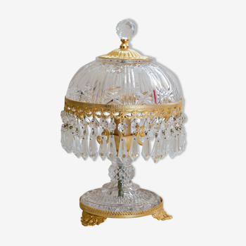 Lampe parisienne vintage à pampilles