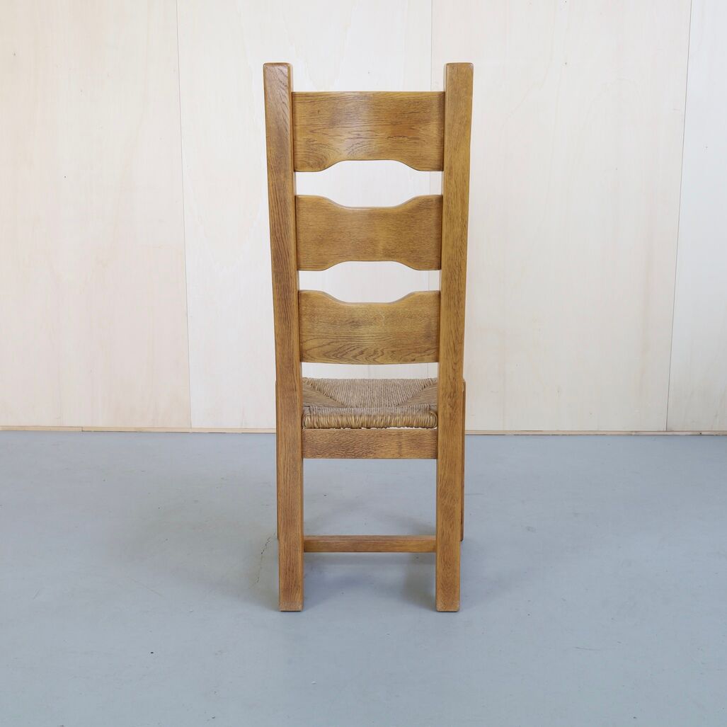 Brutalist dining chairs, 1970s, set of 4