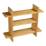 Solid pine shelf, Les Arcs France circa 1980