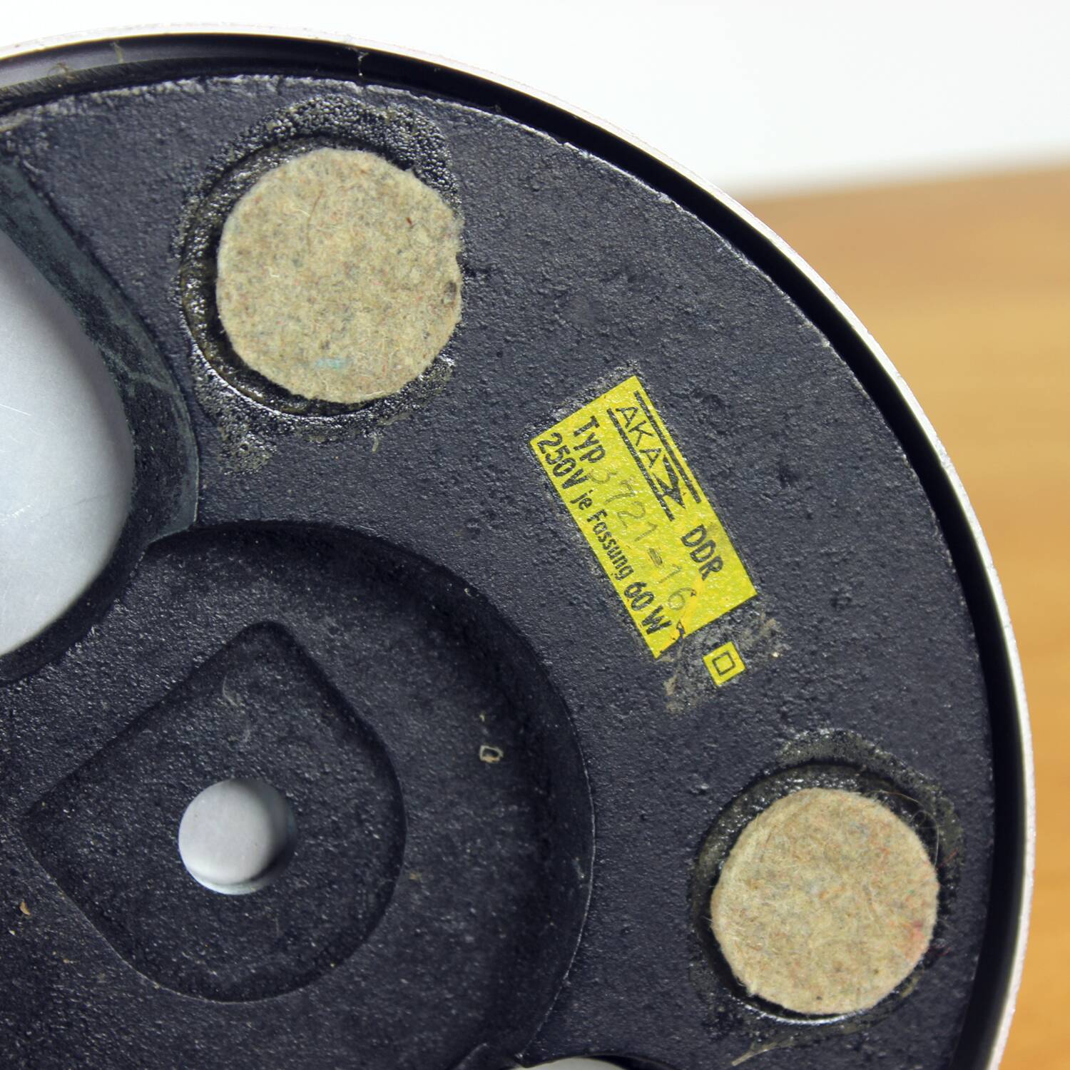 Midcentury Red Table Lamp By Aka Leuchen, Germany 1970s