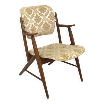 Fauteuil scandinave en hêtre, Threemen, Suède, 1960