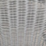 Child Wood brand rattan and wicker armchair in periwinkle blue