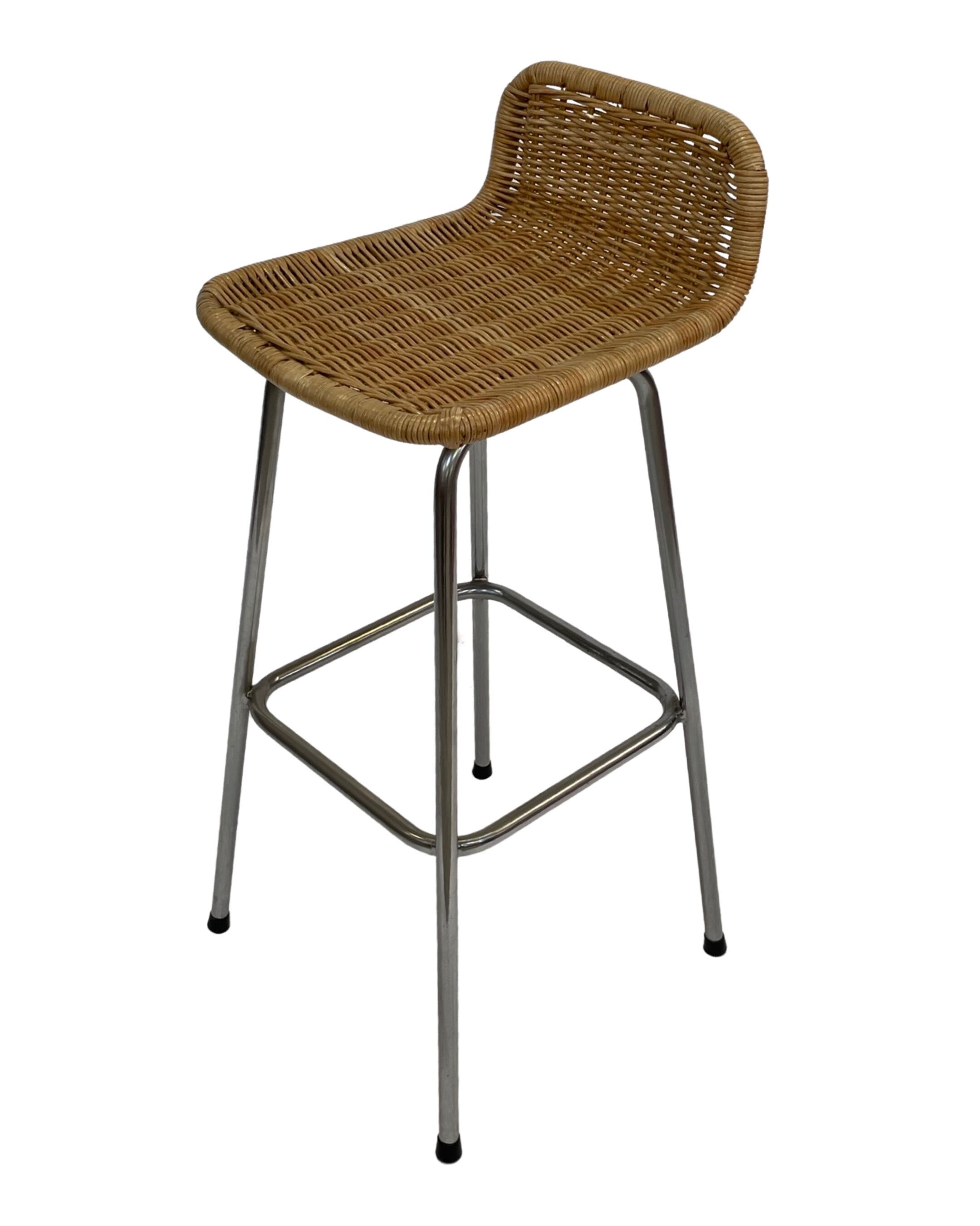 Vintage stool barstool Dirk van Sliedregt Rohe Noordwolde