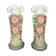 Pair of Bristol vases in painted opaline