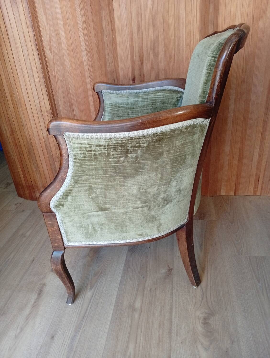 Fauteuil bergère style Louis XV
