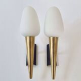 Pair of vintage wall lights from the 1950s.