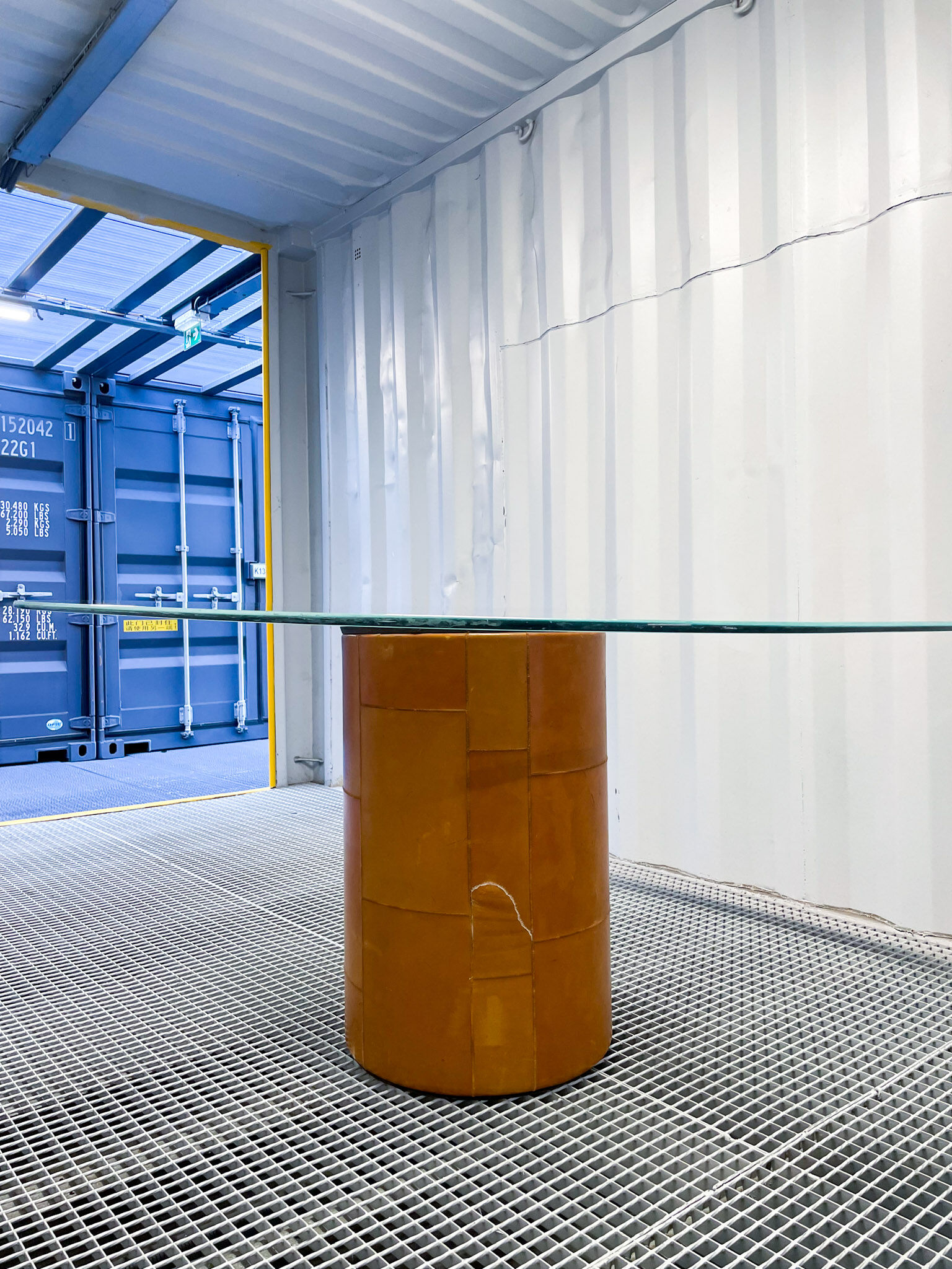 Tobia & Afra Scarpa - glass dining table "Tobia Alto"