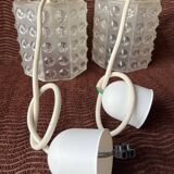 Pair of octagonal pendant lights from the 1970s