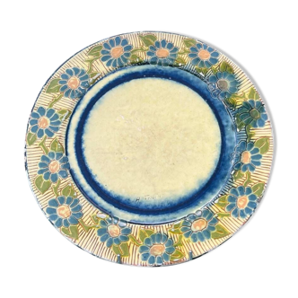 Glazed pottery plate A.Tripp 1943