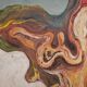 Abstract painting of a figure under the sun - 2 of 2