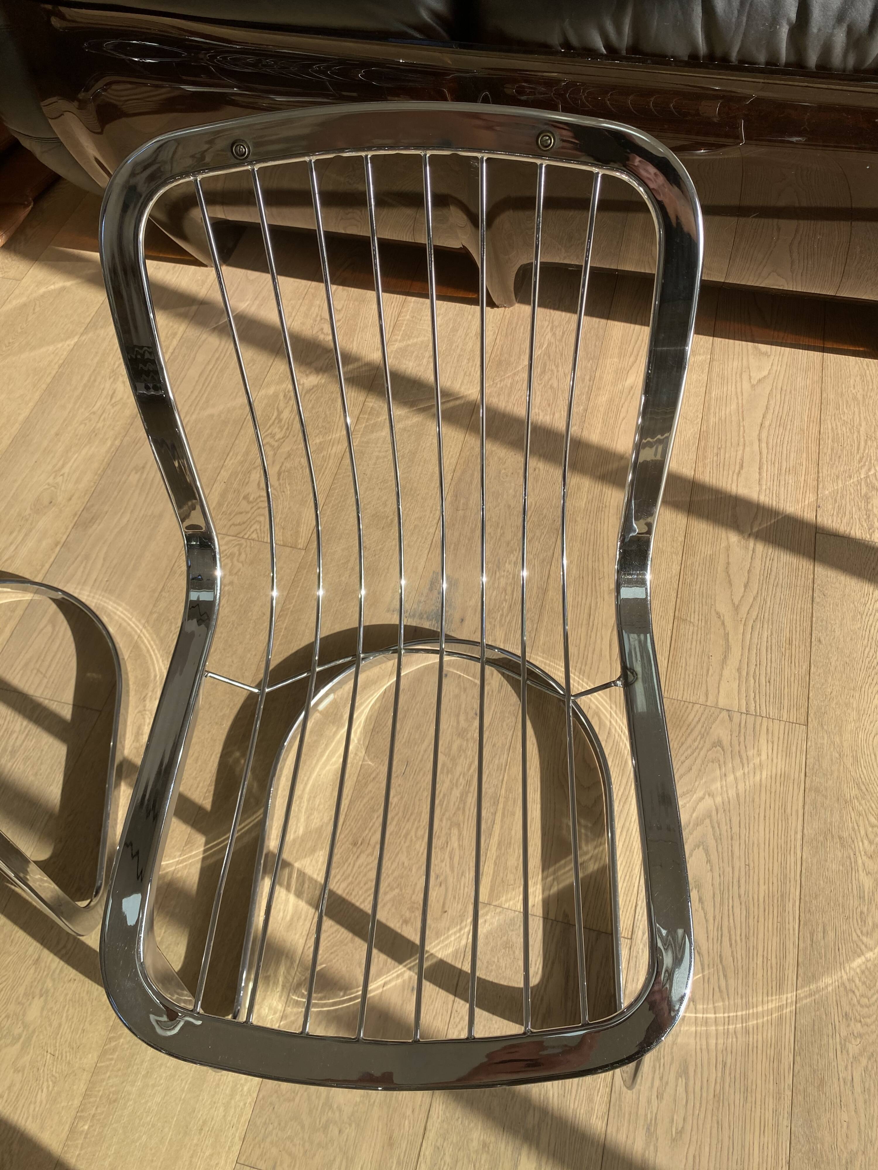 Suite de 6 chaises Cidue Italie 1970