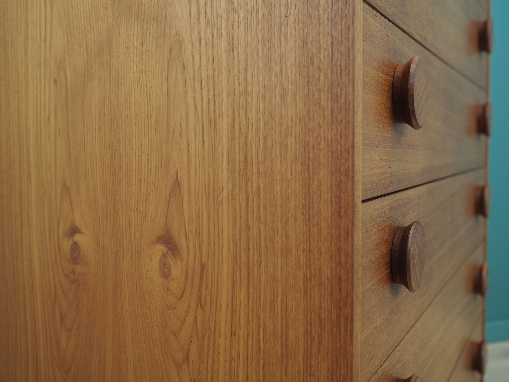 Teak chest of drawers, Danish design, 1970s, made in Denmark