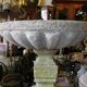 Large fountain stone bird bath