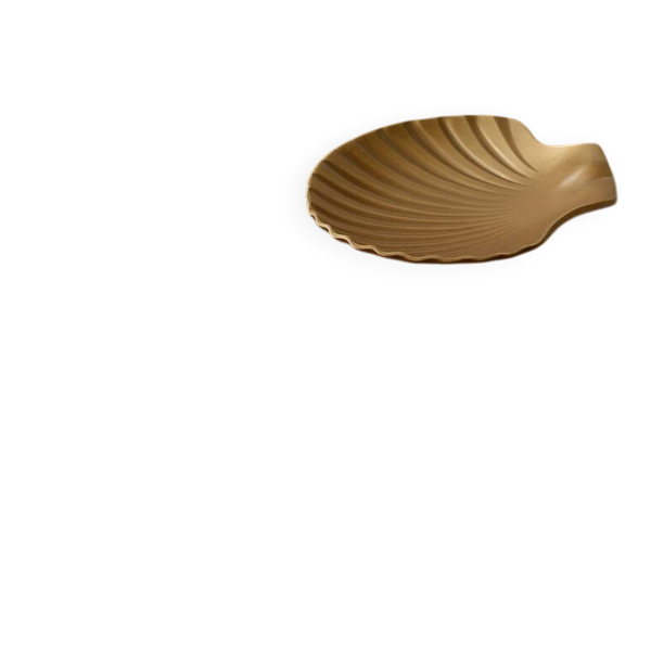 Vide-poche coquillage en laiton vintage