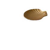 Vide-poche coquillage en laiton vintage