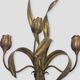 Pair of wall lights with foliage and tulips