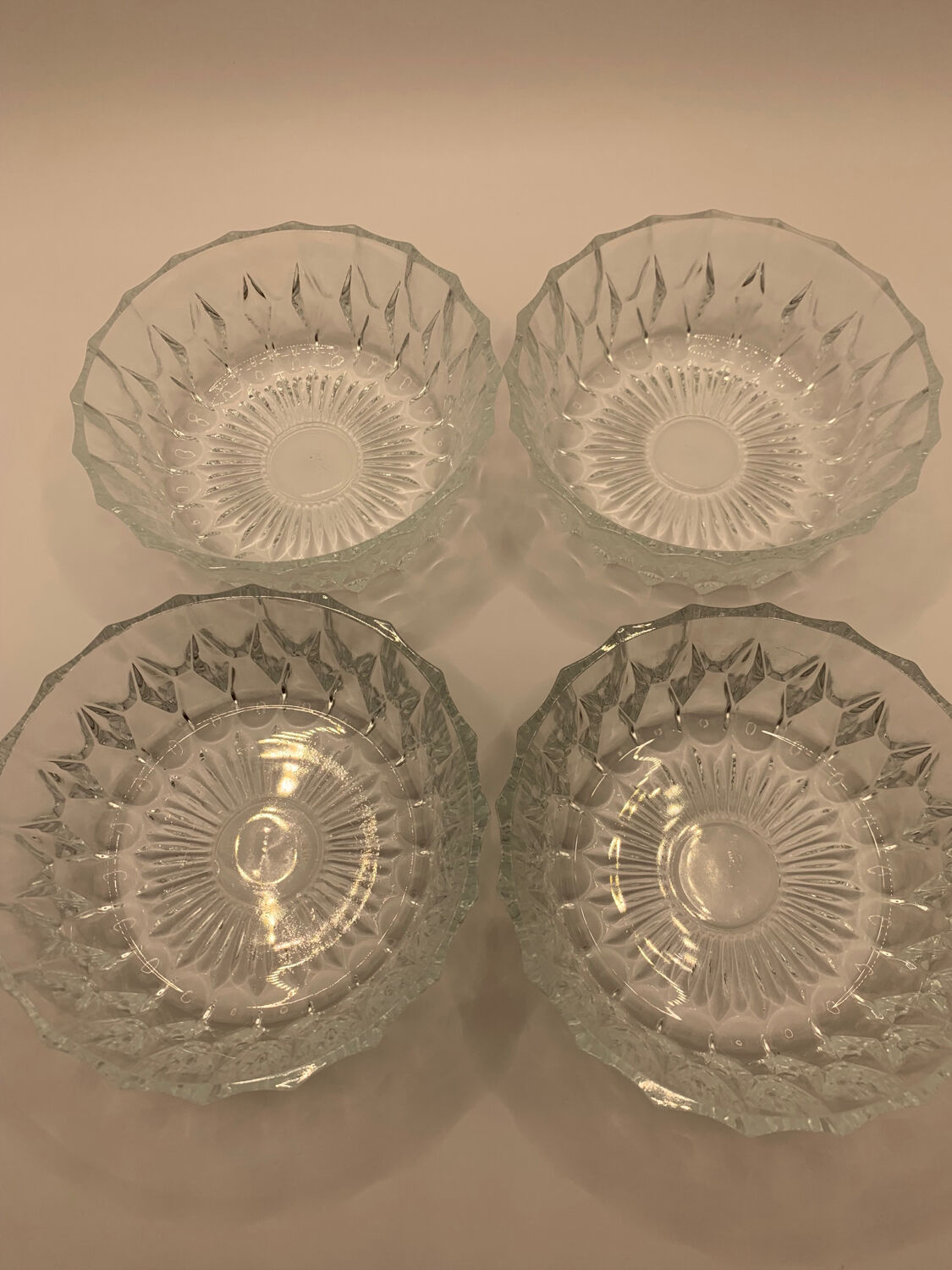 Small glass bowls