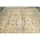 1970s Vintage Persian Handmade Wool Cotton Yellow Area Rug 283x386