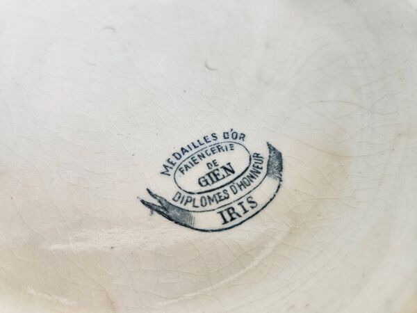 Soupière ancienne gien modèle iris
