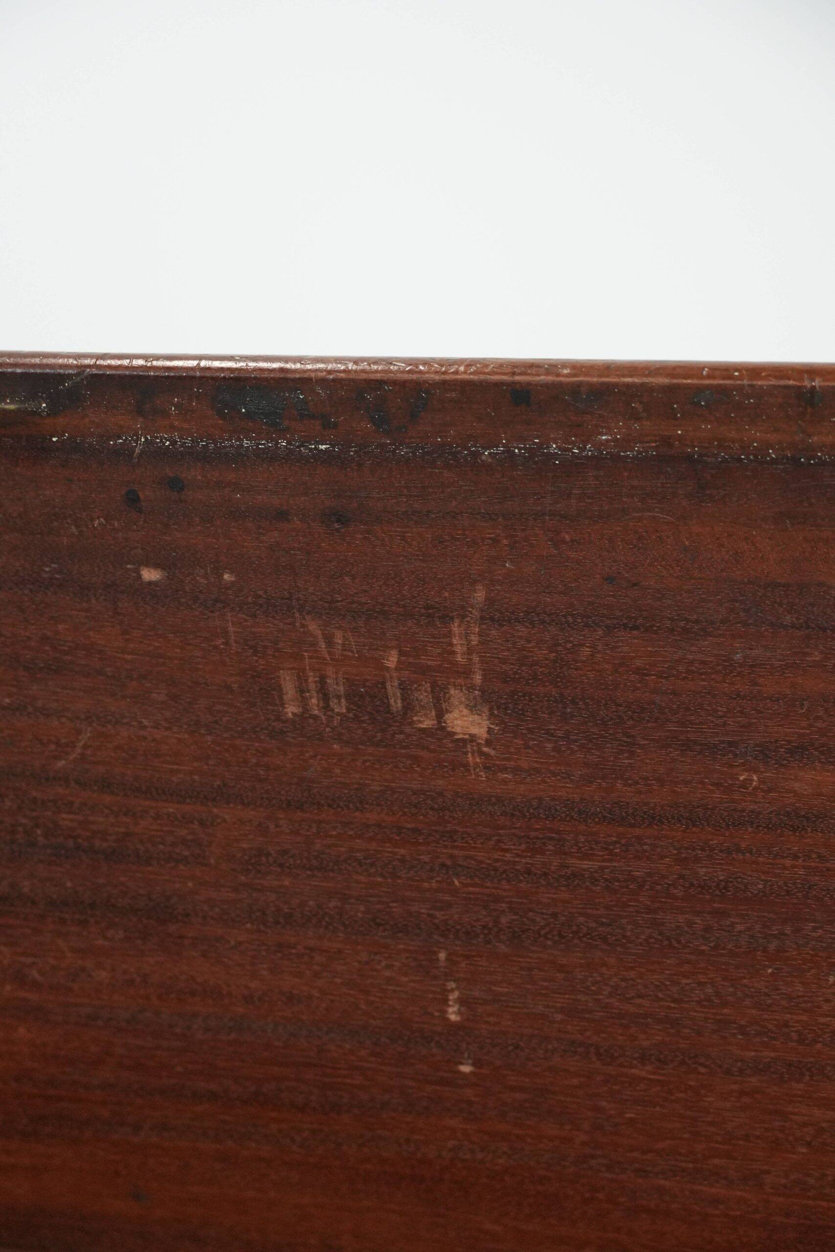 19th century English antique oak wall desk/writing table on wheels