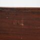 19th century English antique oak wall desk/writing table on wheels
