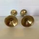 Pair of vintage brass candle holders