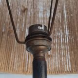 Wrought iron tripod floor lamp