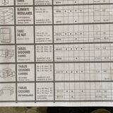 Max Sauze design table, rectangular bedside model, published by Isocèle