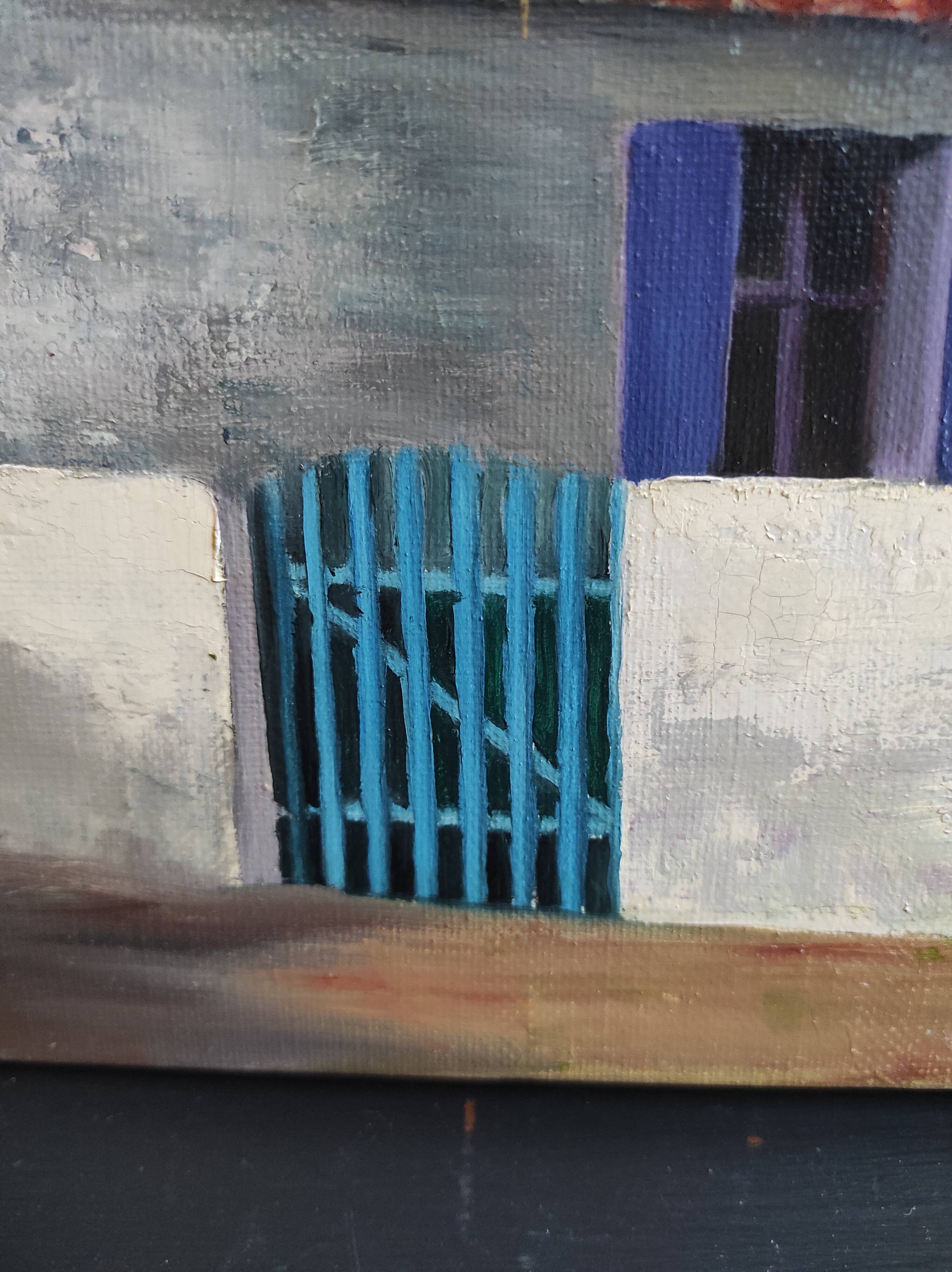 French oil painting, signed CD, 2002