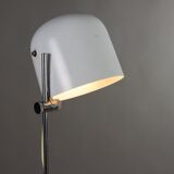 Lampe de table vintage acier aluminium Italie années 1960