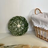 Cabbage plate in green slip