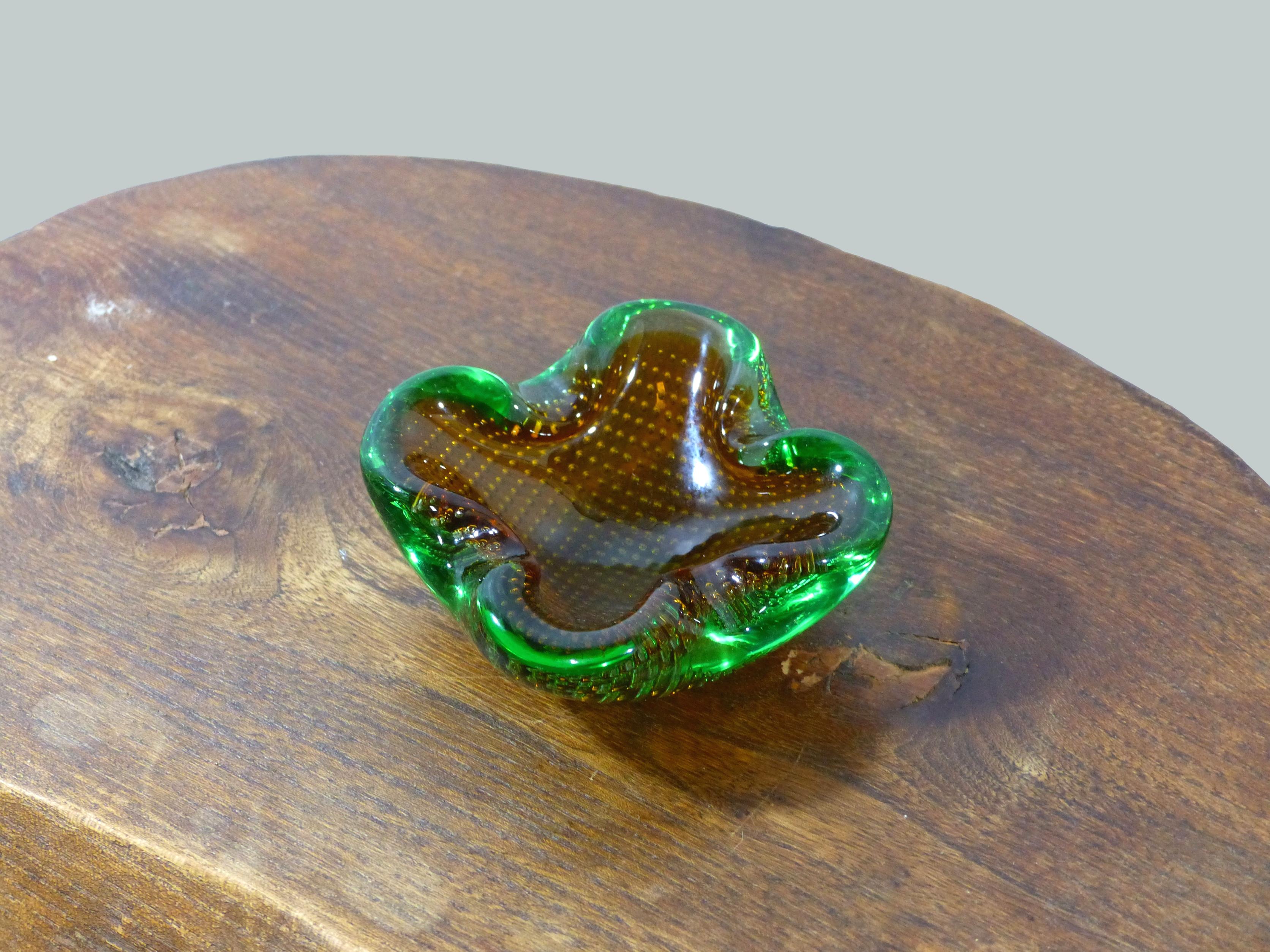 Green and Yellow Wallan Ashtray