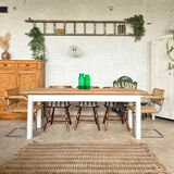 Old workshop table solid oak tray