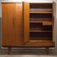 Scandinavian wardrobe 1960 teak 4 doors, 3 drawers, 2keys