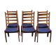 Vintage Danish design teak Dinning chairs by Kai Kristiansen for K  S mobel Denmark