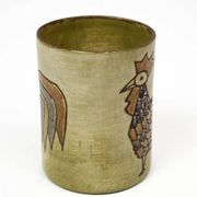 Stylised rooster pencil holder — Olivier Pettit — France, 1950s-1970s