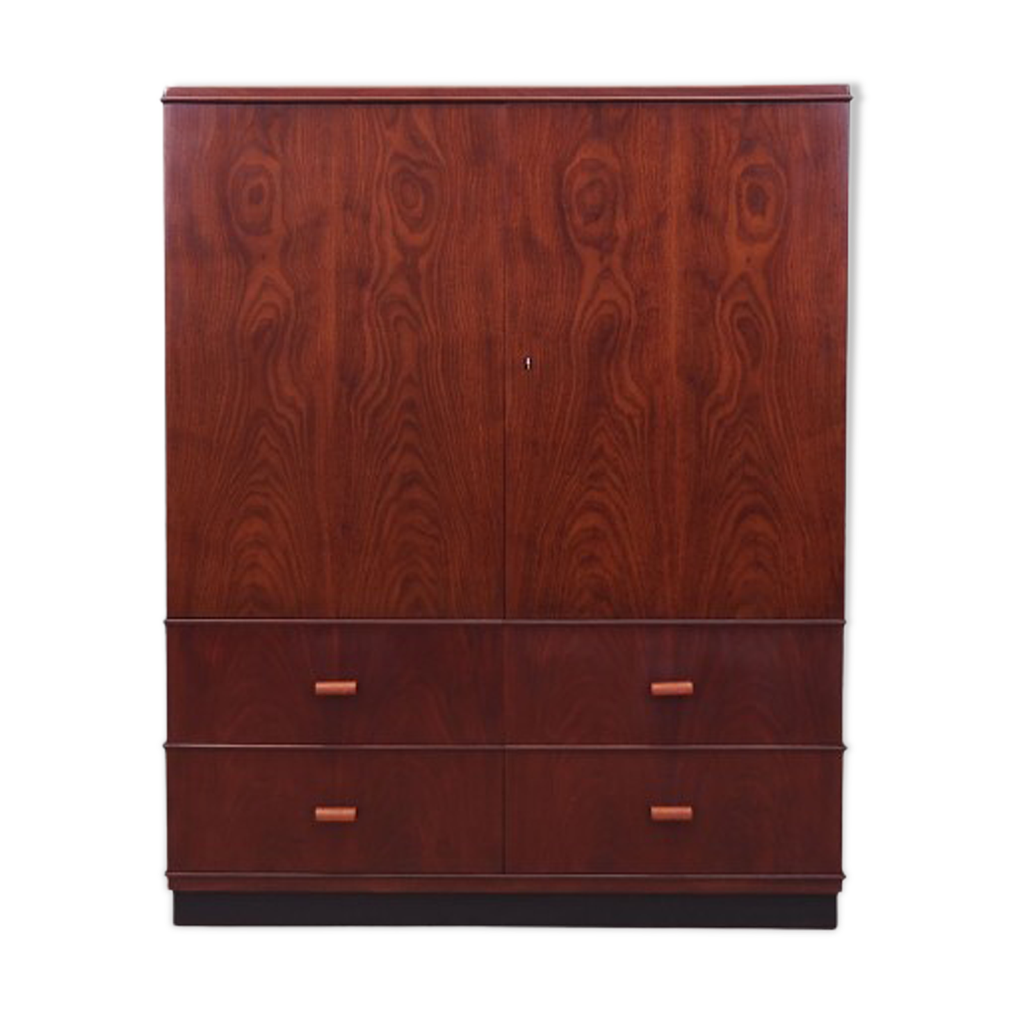 Mahogany wardrobe, Danish design, 1970s, production: Denmark