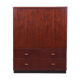 Mahogany wardrobe, Danish design, 1970s, production: Denmark