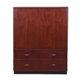 Mahogany wardrobe, Danish design, 1970s, production: Denmark