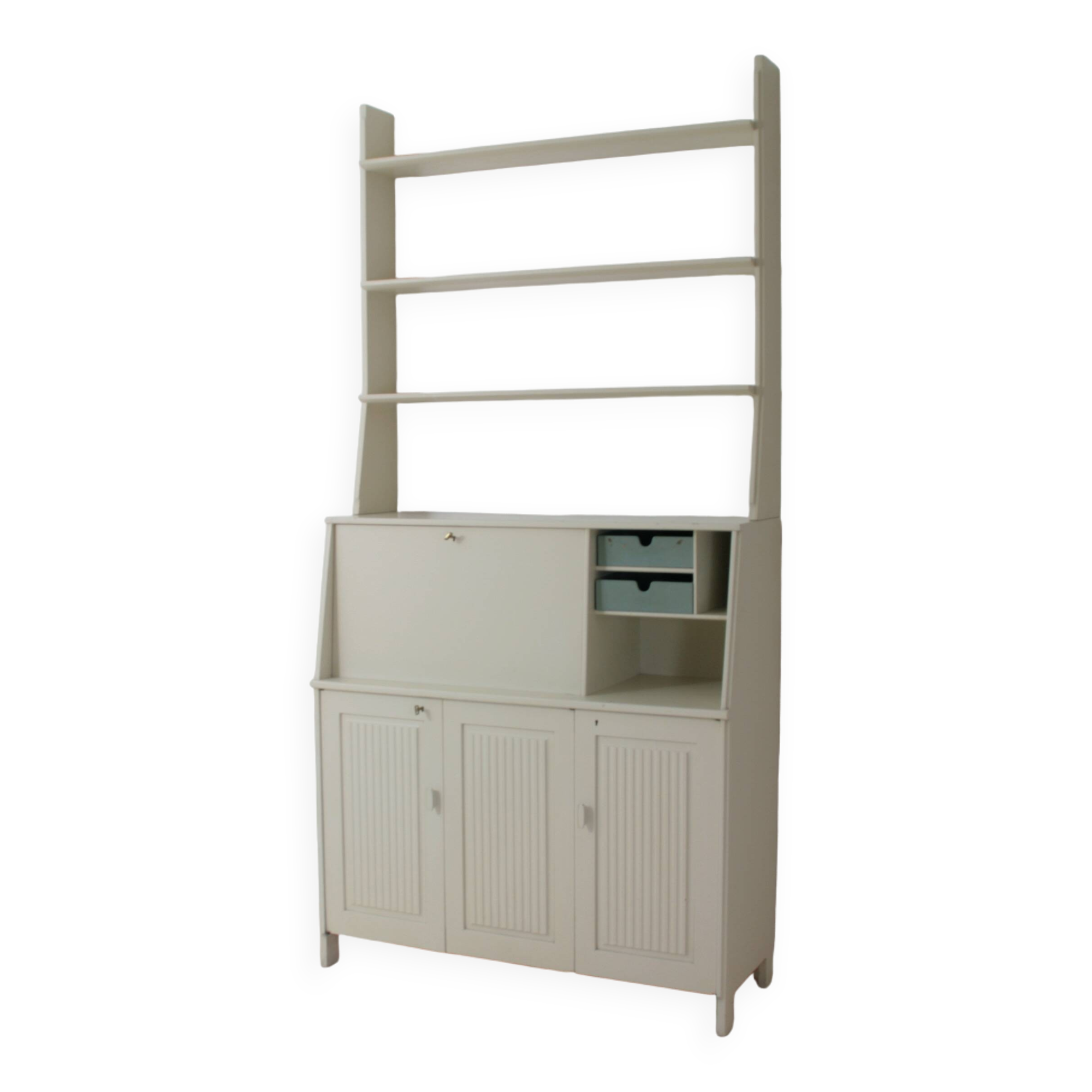 Library Secretary with its “Vardags” armchair by Carl Malmsten, Sweden 1960s