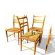 Set of 4 Scandinavian Gemla chairs. Gracell model by Yngve Ekström