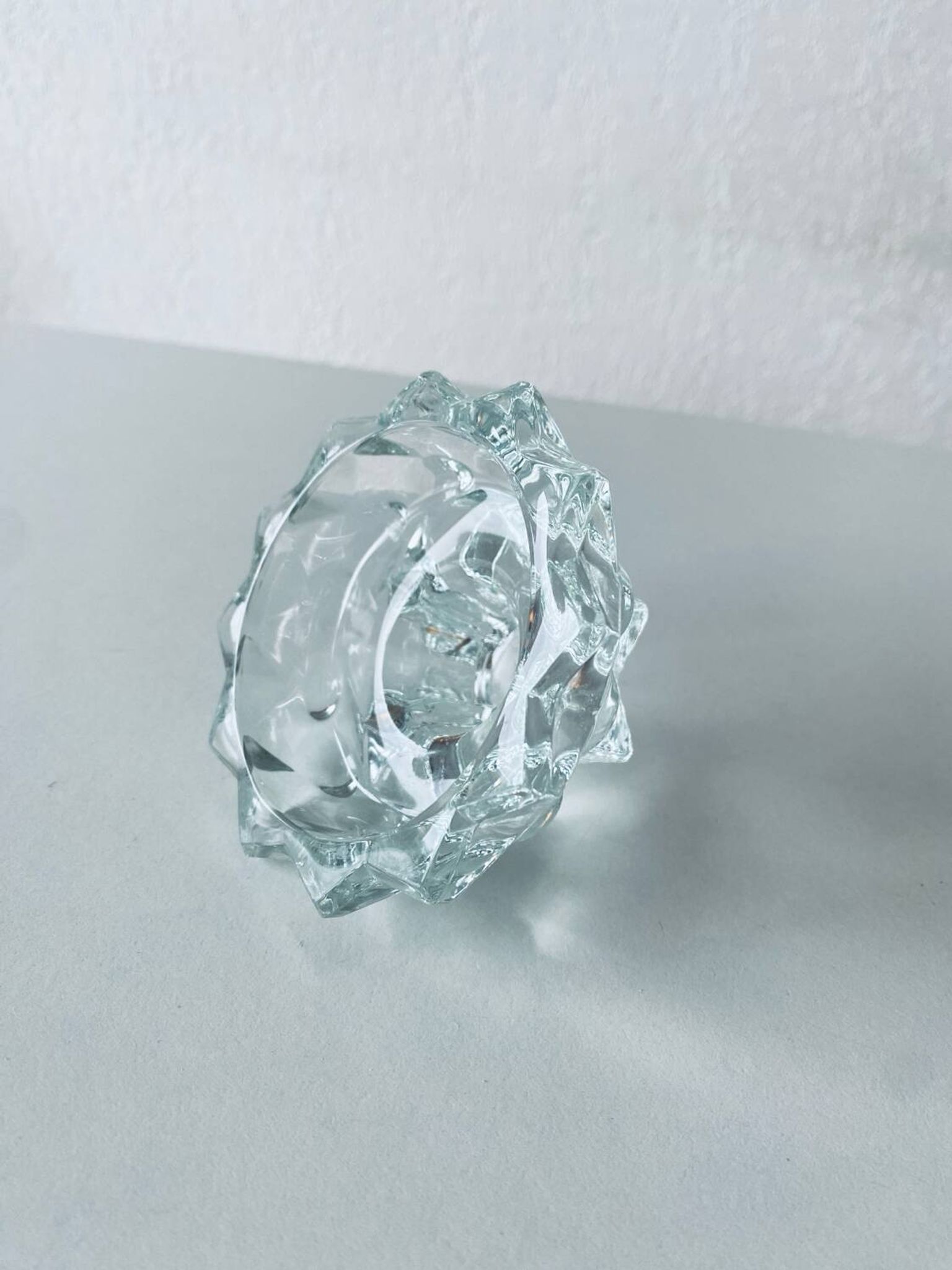 Bougeoir étoilé en cristal