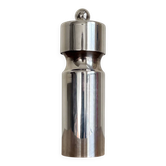 Space Age pepper mill from 1960 in silver-plated metal, 1970.