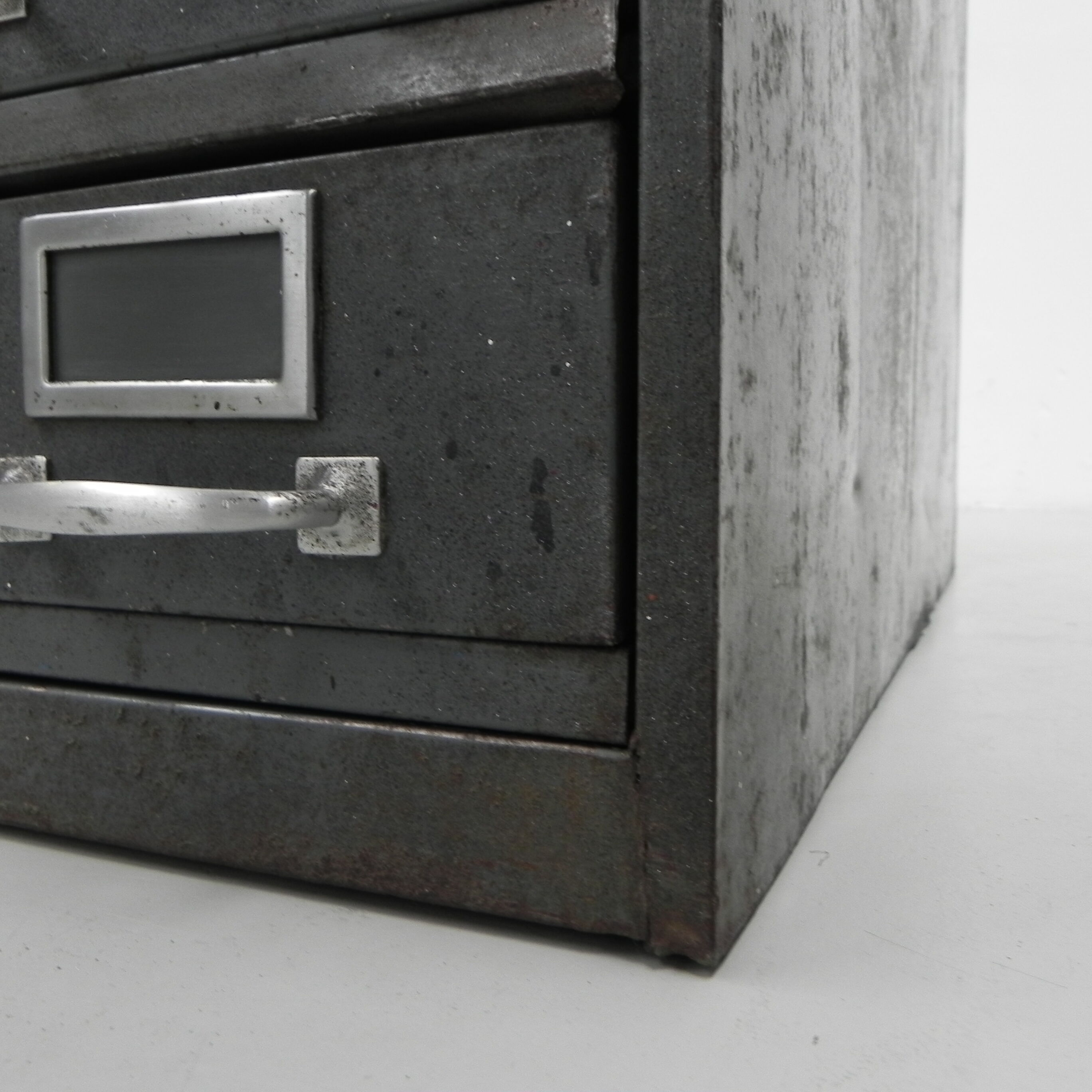 Industrial Steel Chest of Drawers with 20 Drawers