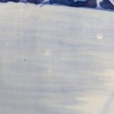 Blue and white porcelain umbrella stand, landscape decoration, 1970s-1990s