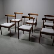Set of six Alfred Hendrickx Model 500 dining chairs in Rosewood,