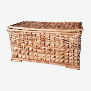 Old bamboo and wicker chest