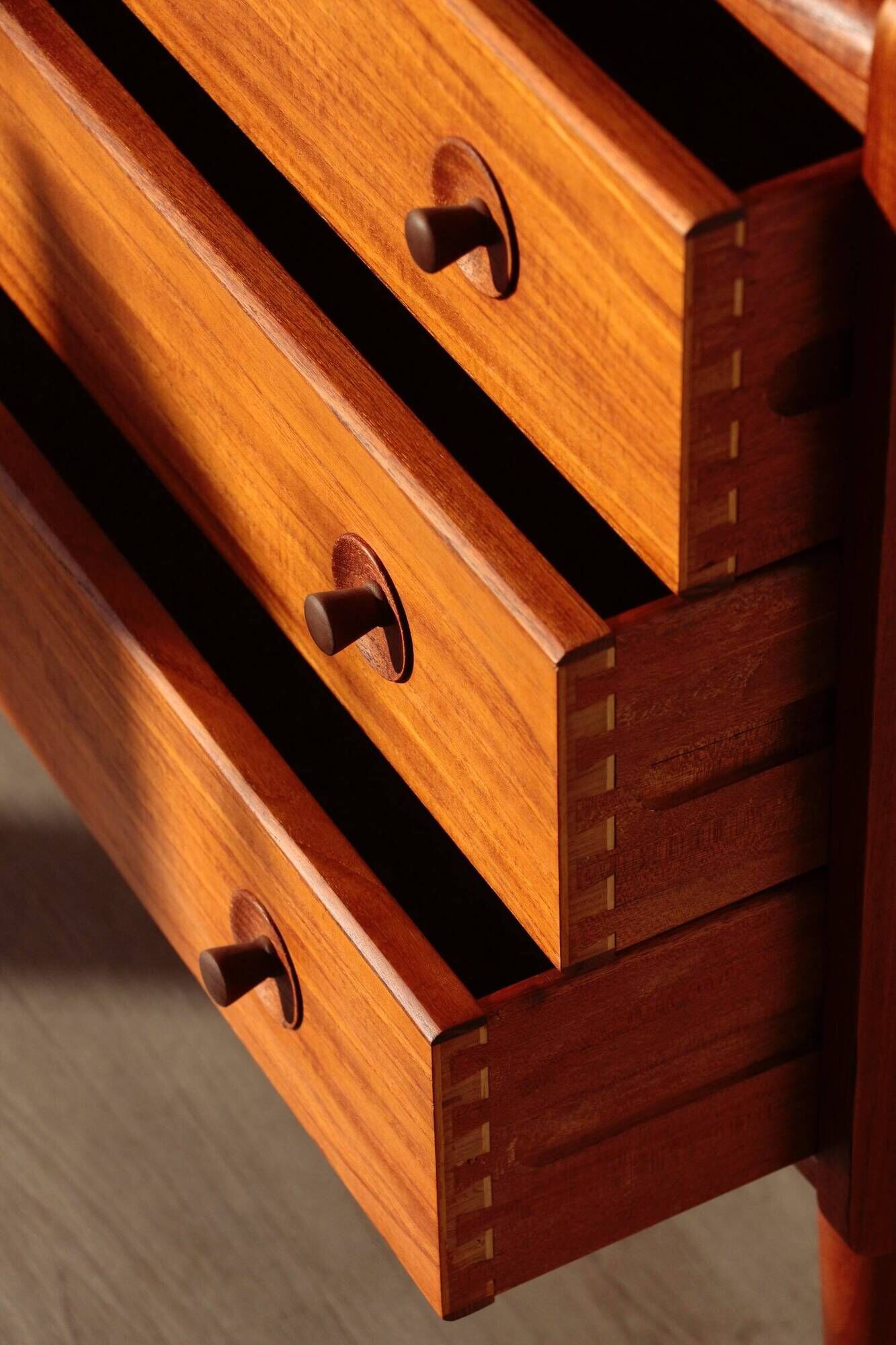 Secrétaire scandinave en teck - MSE Mobler 1960