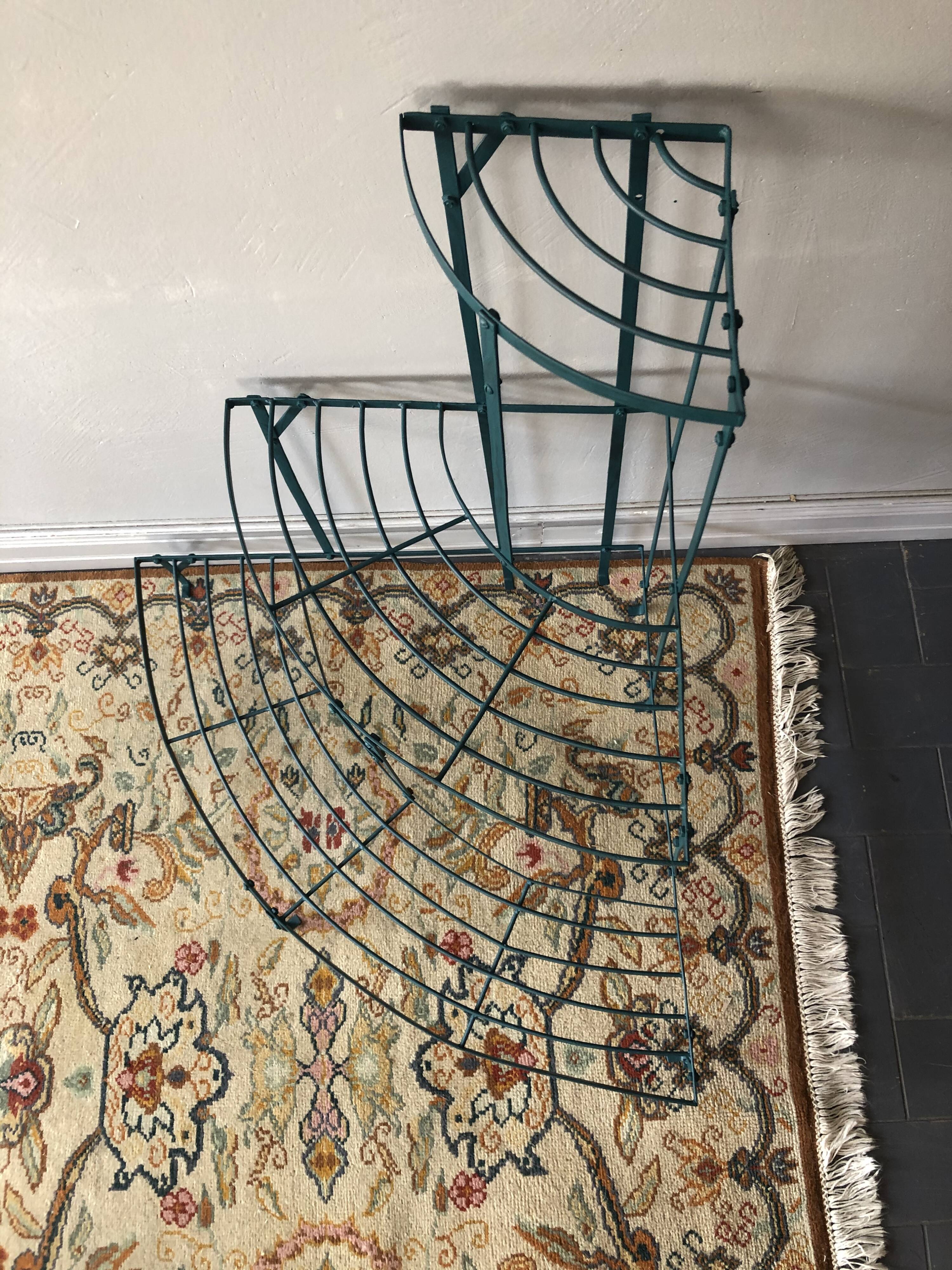 Quarter moon plant door